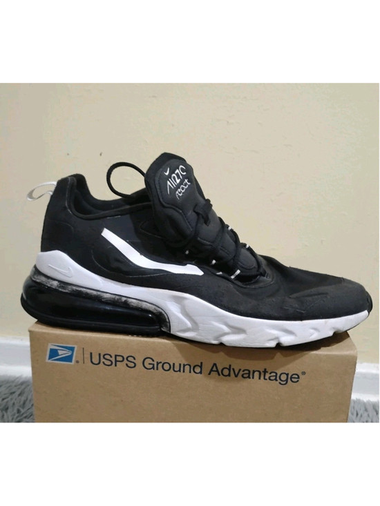 Nike Air Max React 270 Men Size 14 Black White Running Shoes CI3866-004 main image 4